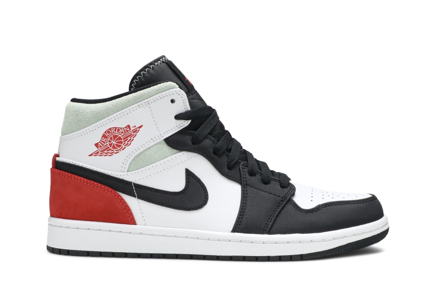 Air Jordan 1 Mid Se Red Black Toe