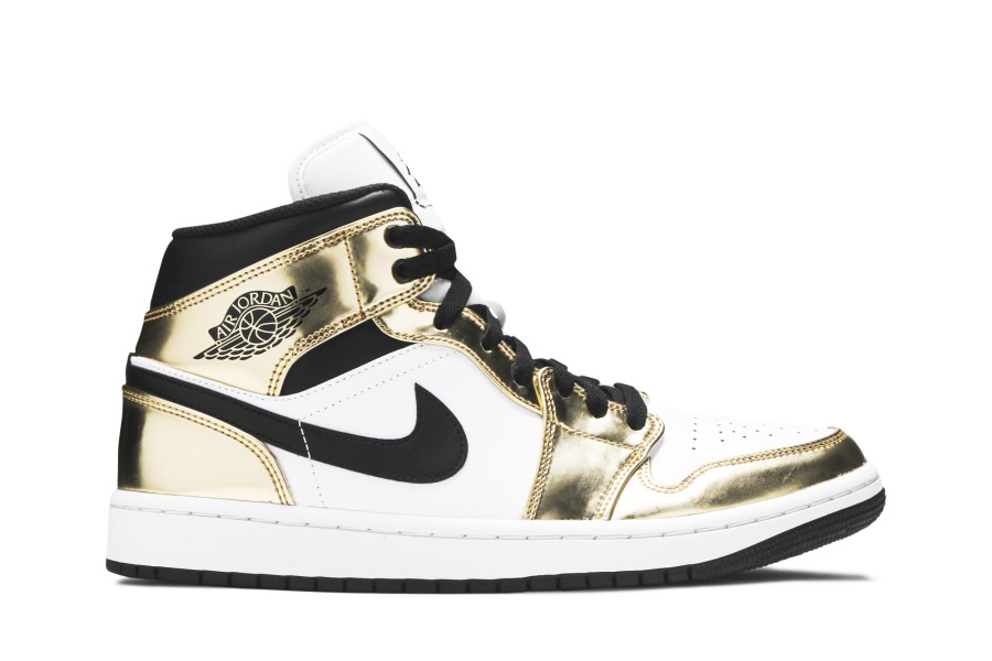 Air Jordan 1 Mid Se Metalic Gold