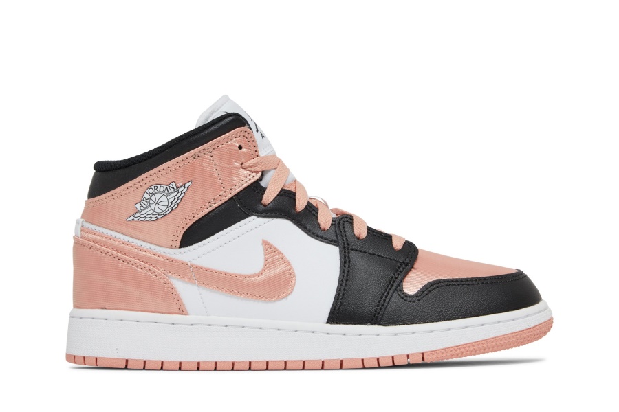 Air Jordan 1 Mid Gs White Light Madder Root