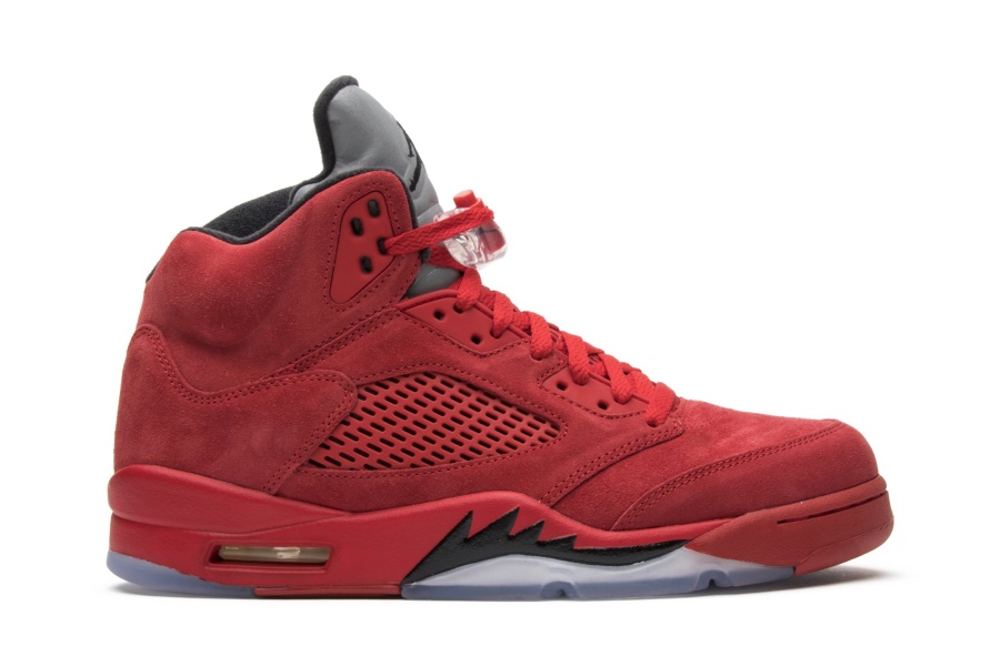 Air Jordan 5 ретро червен велур