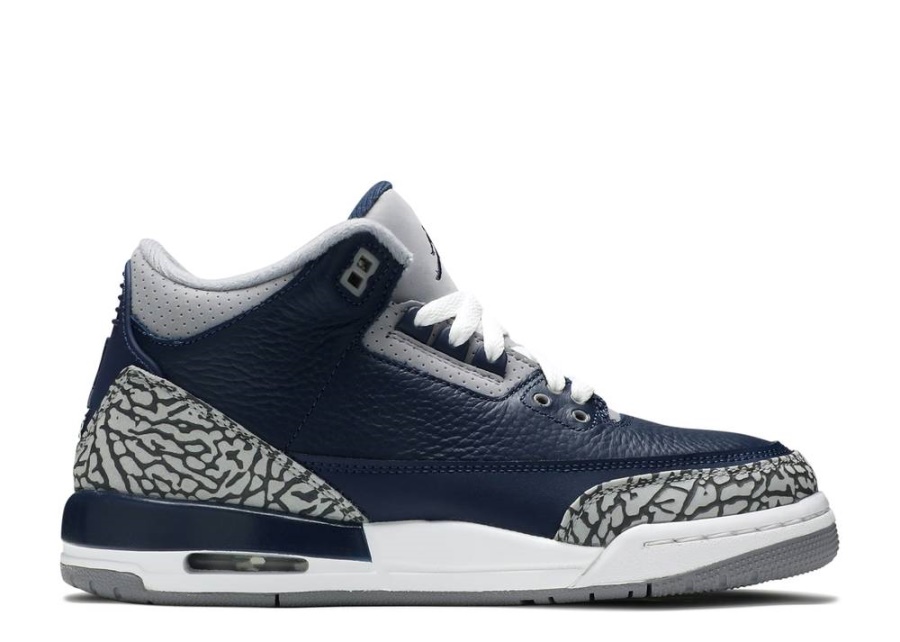 Air Jordan 3 Retro Gs Georgetown Midnight Navy