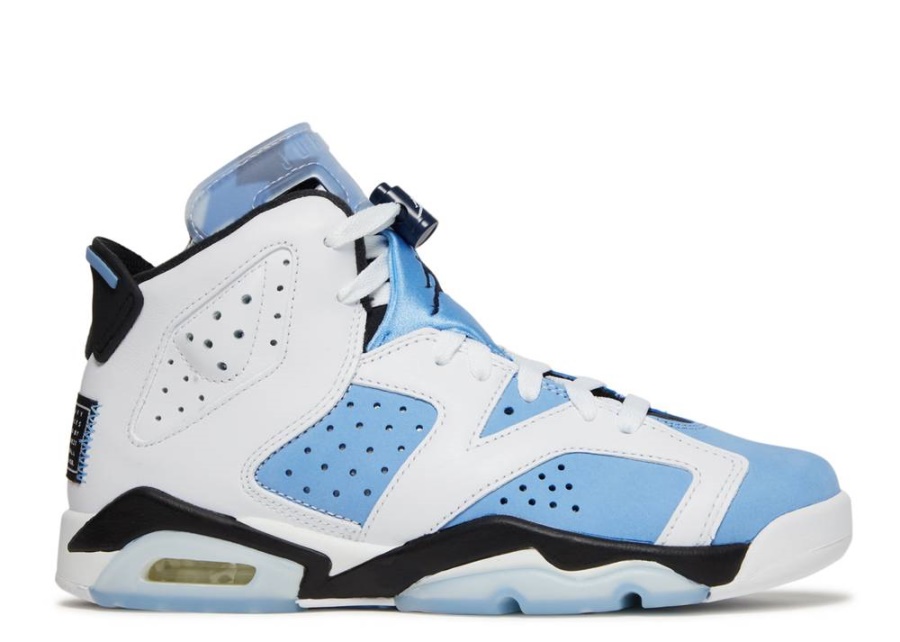 Air Jordan 6 Retro Gs Unc домашен университет син
