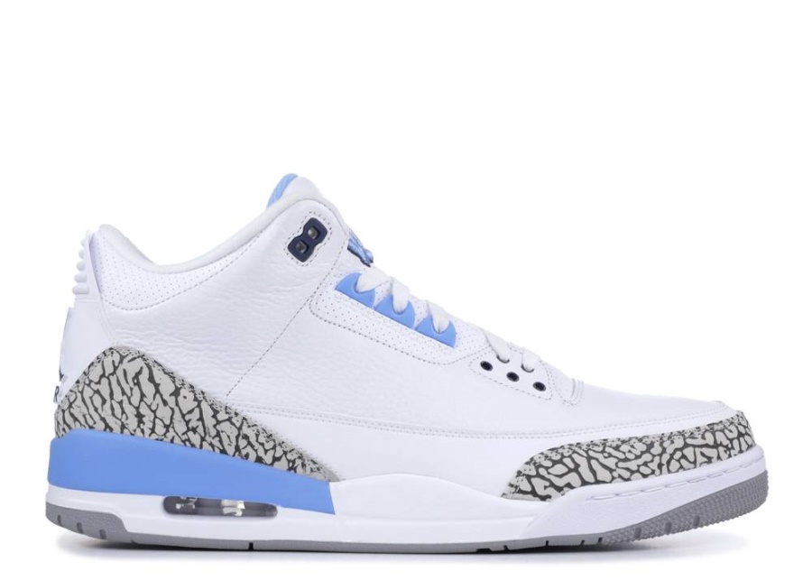 Air Jordan 3 Retro Unc Player изключителен бял