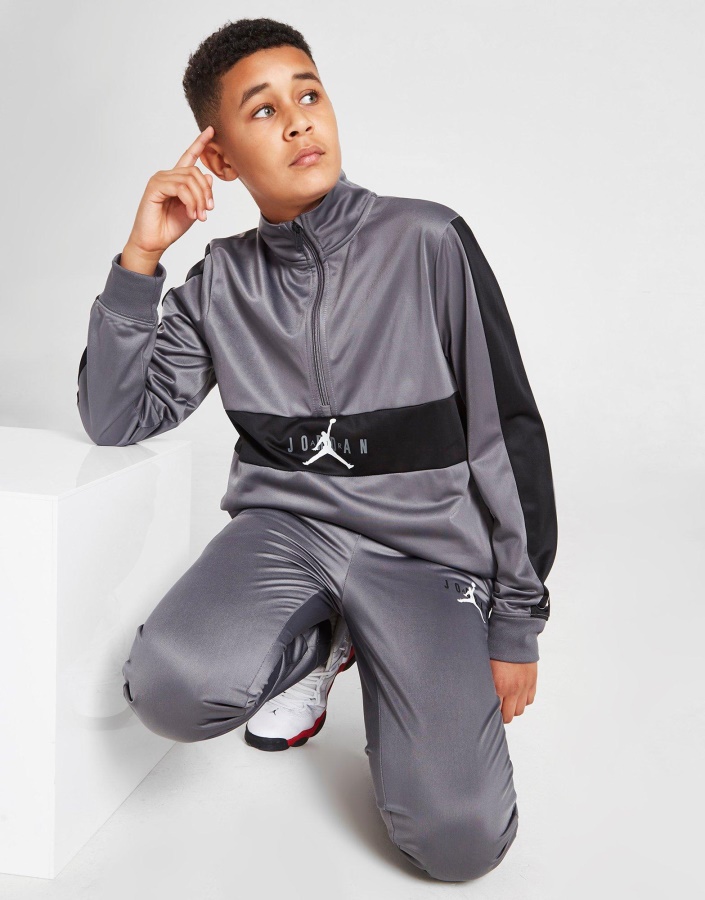 трико анцуг Jordan 1/2 цип юношески сив