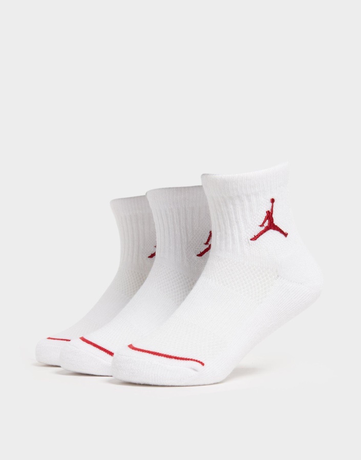 Jordan 3 пакета чорапи до глезена Junior White