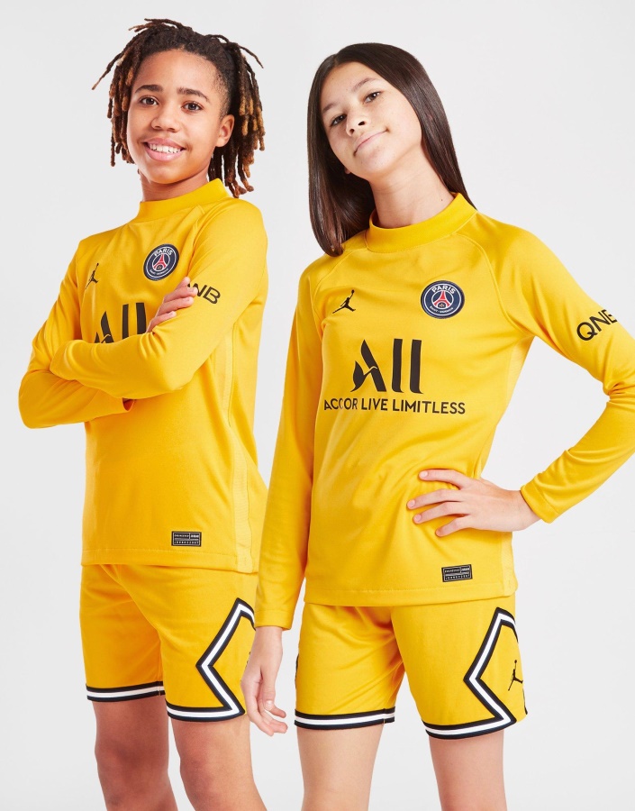 Jordan Paris Saint Germain 21/22 гост вратарска тениска Jr черна