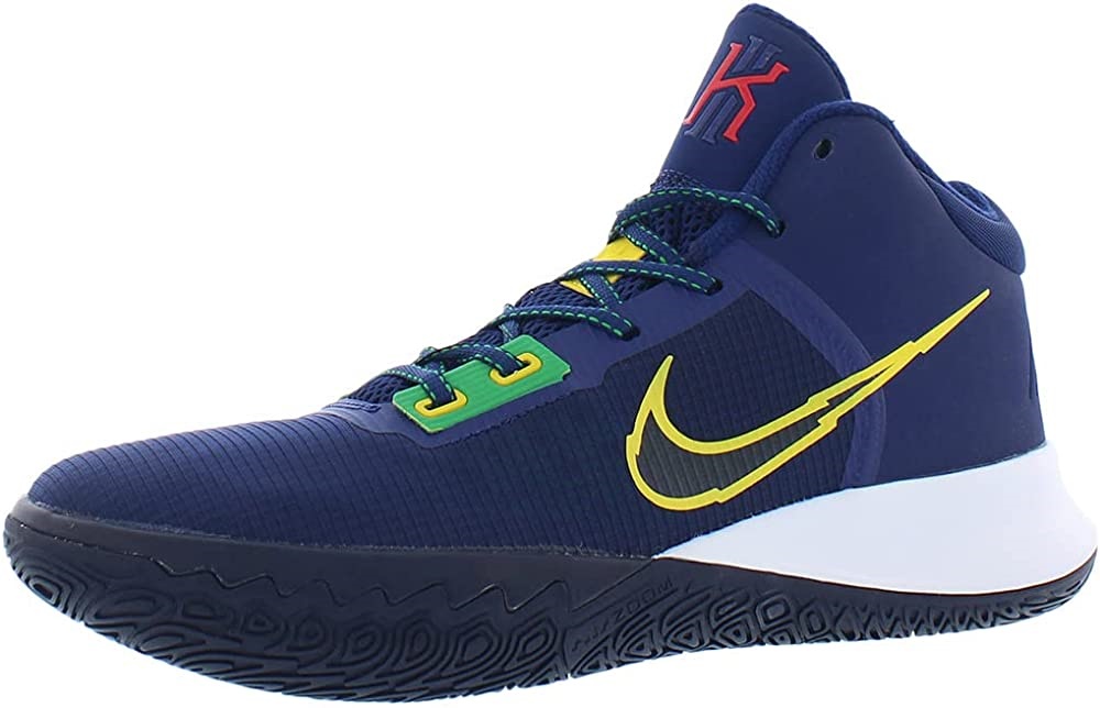 Air Jordan Nike Men Kyrie Flytrap Iv баскетболни обувки Blue-speed Yellow-green