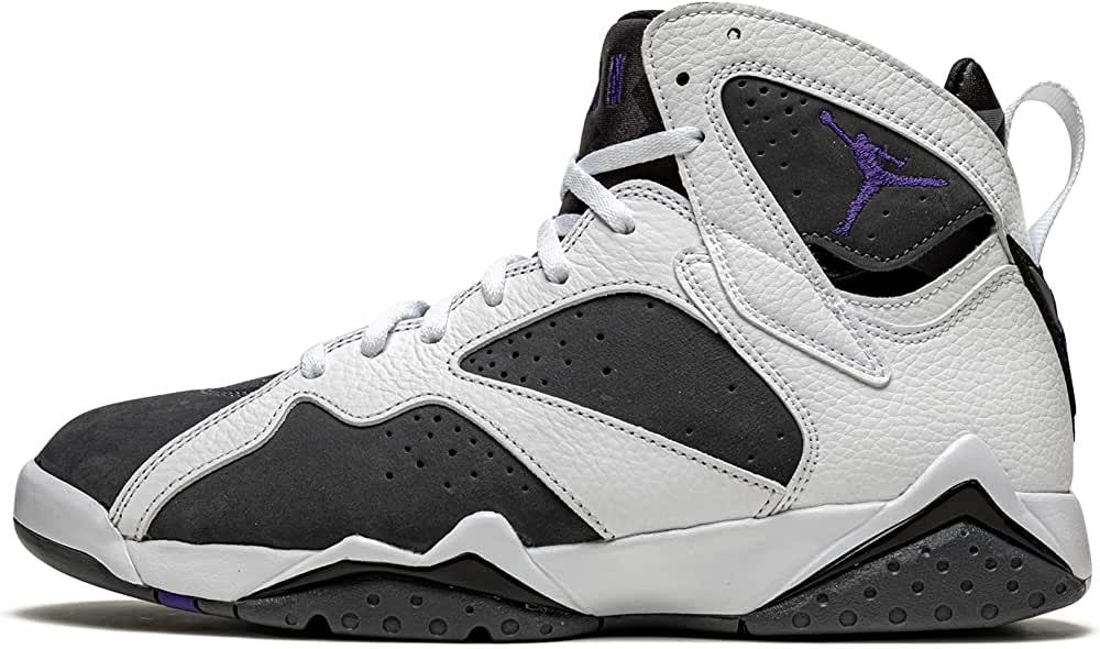 мъже Air Jordan 7 ретро кремък бяло-сиво-черно