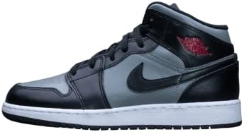 Youth Air Jordan 1 Mid Gs 554725173 Chicago 2020 Black-gym Red-particle Grey