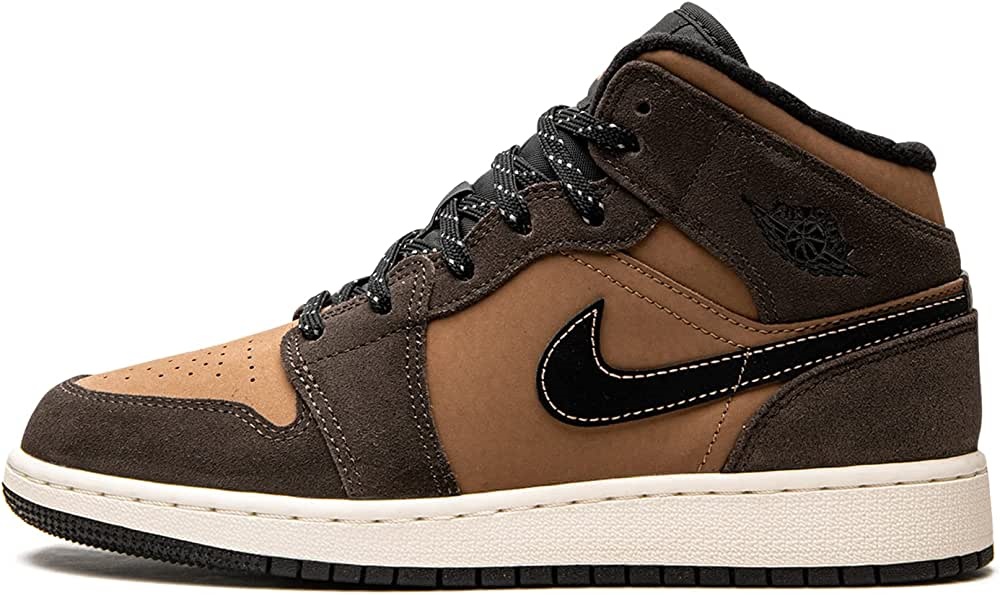 Youth Air Jordan 1 Mid Se Gs Dc7248 200 земен тон